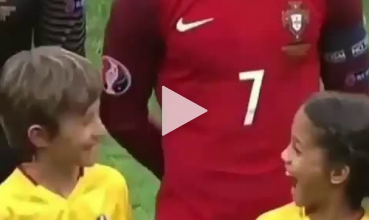 Reakcja dzieci na Cristiano Ronaldo [VIDEO]